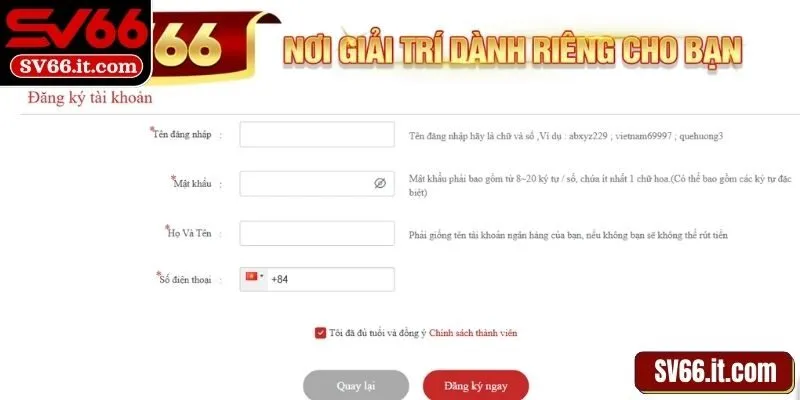 Người chơi chỉ đăng ký tài khoản qua link chính thức